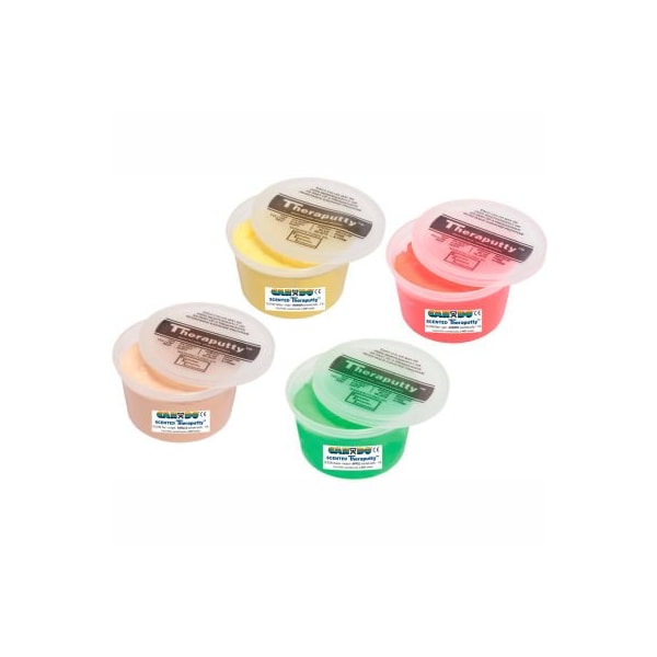 TheraPutty Scented Exercise Putty, 1 lb., 4-Piece Set (Tan, Yellow, Red, Green)